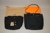 Lot 83 - An Hermès black leather and canvas `Herbag',...