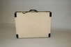 Lot 106 - A stylish Hermès canvas and black leather...