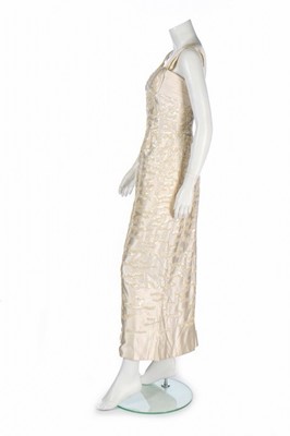 Lot 75 - A Maggy Rouff couture sequined satin evening...