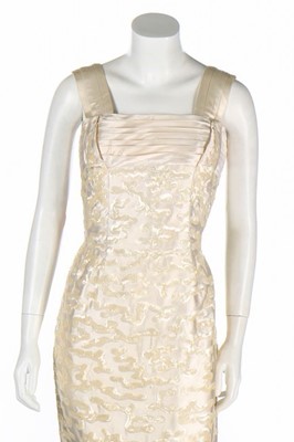 Lot 75 - A Maggy Rouff couture sequined satin evening...