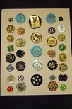 Lot 33 - Bimini pressed glass buttons, circa 1945,...