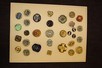Lot 32 - Bimini pressed glass buttons, circa 1945, on...