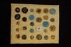 Lot 24 - Bimini pressed glass buttons, circa 1945, on...