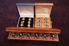 Lot 40 - Three jewelled button sets, 1950s-early 1960s,...
