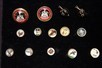 Lot 2 - A group of glass hunting/sporting waistcoat...