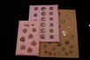 Lot 44 - Three display cards mounted with mainly...