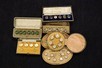 Lot 41 - Six cased button/stud sets, circa 1900-1930,...