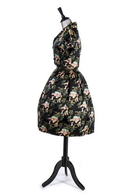 Lot 84 - A Christian Dior couture 'Japanese' chiné...