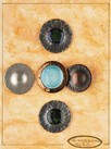 Lot 26 - Five rare Arts & Crafts `The Guild' buttons,...