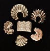 Lot 19 - Six Lucie Rie buttons, circa 1940, five of...