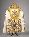 Lot 225 - A chenille embroidered cope, Italian mid 18th...