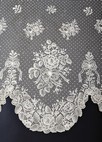 Lot 184 - A good deep flounce of Brussels Point de Gaze...