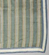 Lot 221 - A cover of striped silk gauze, Italian, circa...