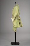 Lot 115 - A young man's striped velvet tailcoat and...