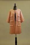 Lot 144 - A Balenciaga pink slubbed silk coat, circa...