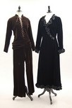 Lot 163 - An Yves Saint Laurent brown velvet ensemble,...