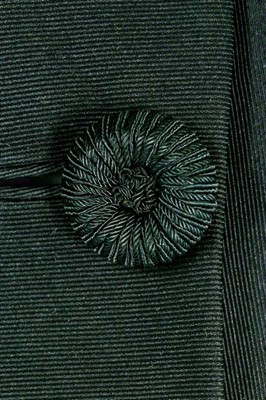 Lot 96 - A Balenciaga couture black gros de Naples silk...