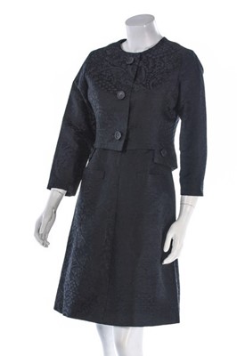 Lot 100 - A Christian Dior couture by Marc Bohan black...