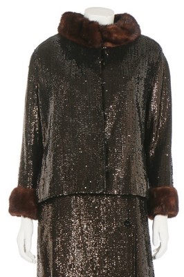 Lot 135 - An Yves Saint Laurent couture fully-sequinned...