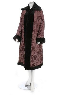 Lot 302 - A reversible opera coat, 1930s, with one side...