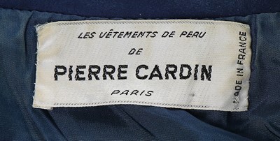 Lot 86 - A Pierre Cardin blue suede ensemble, circa...