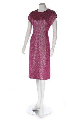 Lot 218 - A Givenchy couture brocatelle shift dress,...