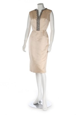 Lot 220 - A Dior London ivory satin cocktail dress,...