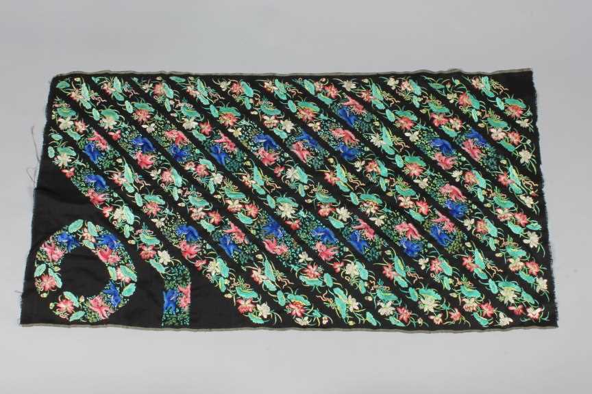 Lot 111 - Chinese embroidered robe bands, circa