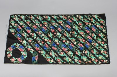 Lot 111 - Chinese embroidered robe bands, circa 1900-20,...