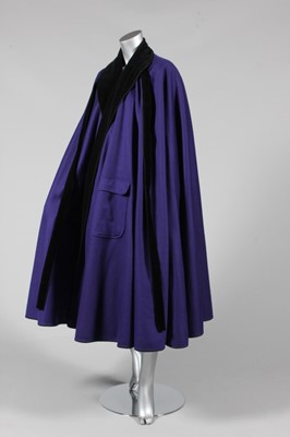 Lot 115 - An Yves Saint Laurent Rive Gauche purple wool...