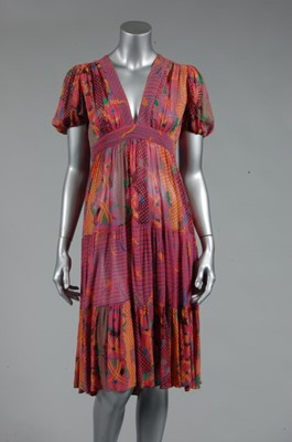 Lot 3 - An Ossie Clark for Radley printed chiffon...