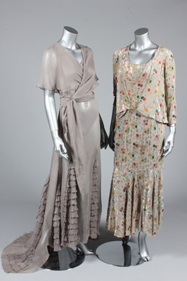 Lot 148 - A group of 1920s-30s clothing, including grey...