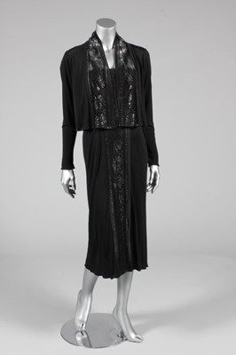 Lot 149 - A Janice Wainwright draped black jersey and...