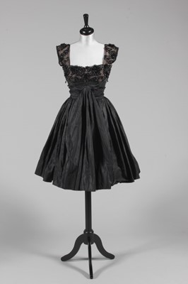 Lot 177 - A Rahvis couture black taffeta and beaded...