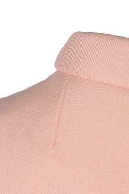 Lot 306 - A Givenchy couture pale pink wool ensemble,...