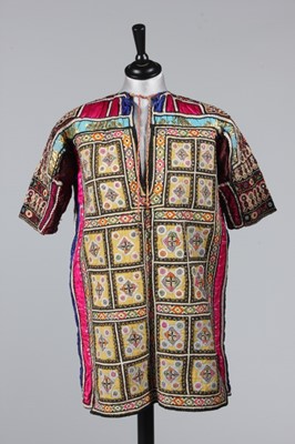 Lot 181 - Two embroidered Palestinian robes, 1960s, one...