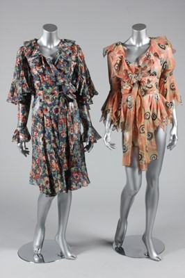 Lot 183 - Four Ossie Clark/Celia Birtwell blouses, late...