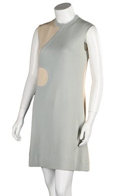 Lot 307 - A Pierre Cardin wool jersey dress, mid 1960s, '...