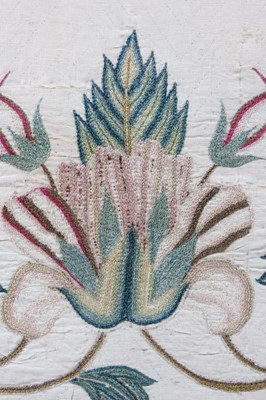 Lot 278 - An embroidered valance panel, English circa...