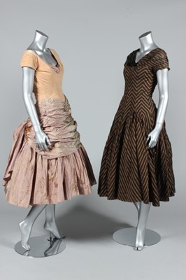 Lot 213 - Two Digby Morton couture ball gowns and a coat,...