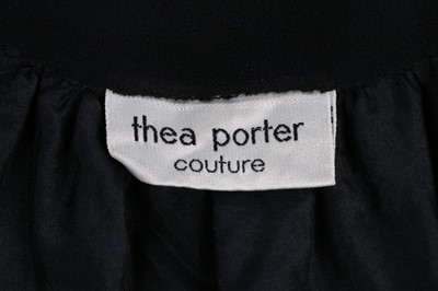 Lot 10 - A Thea Porter black chiffon evening ensemble,...