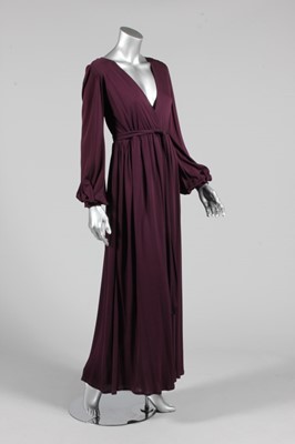 Lot 240 - An Yves Saint Laurent Rive Gauche aubergine...