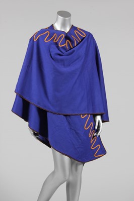 Lot 253 - An Yves Saint Laurent Rive Gauche cape, 1970s,...