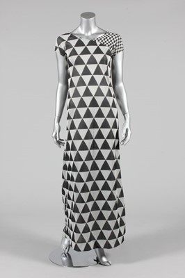 Lot 257 - A Rudi Gernreich op-art knitted polyester maxi...