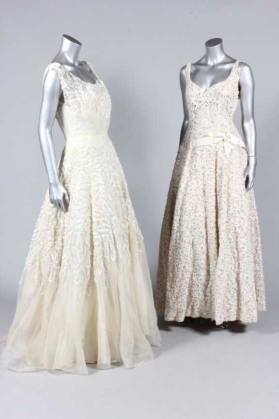 Lot 259 - Two Harald couture ivory ball gowns, labelled '...