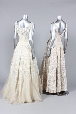 Lot 259 - Two Harald couture ivory ball gowns, labelled '...