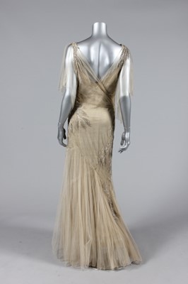 Lot 260 - A couture silk tulle court presentation/bridal...