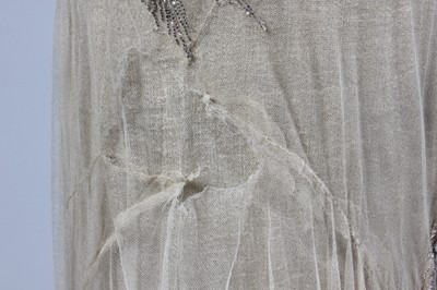 Lot 260 - A couture silk tulle court presentation/bridal...