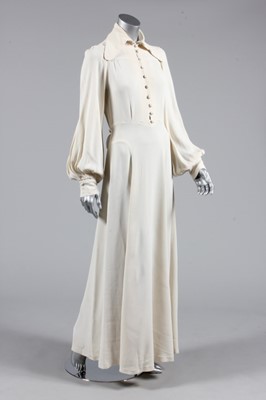 Lot 261 - An Ossie Clark for Radley white moss crepe...