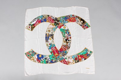 Lot 333 - Eight silk scarves, mainly 1970s-80s,...